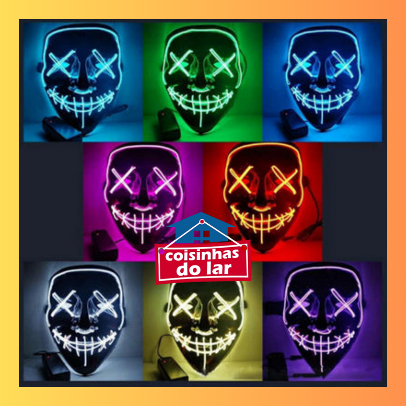 Máscaras de Horror Led para Festas